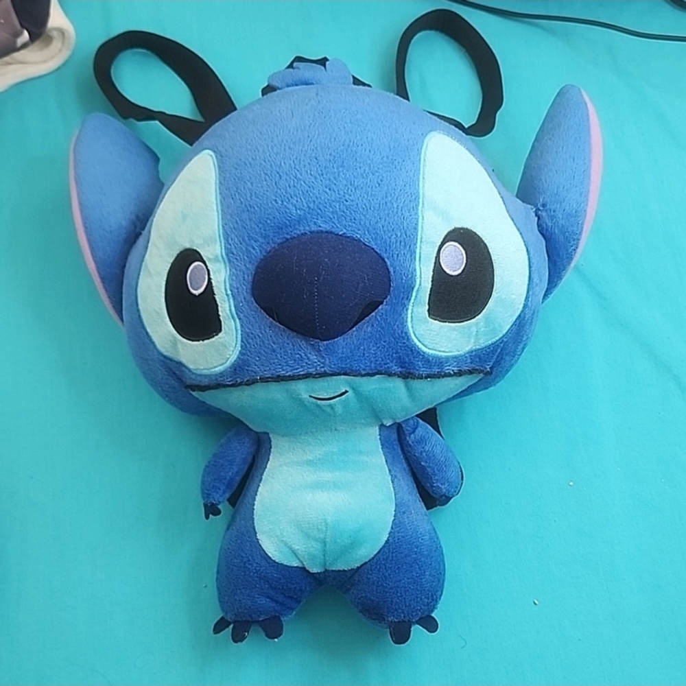 Loungefly Disney Stitch Plush Backpack EUC
